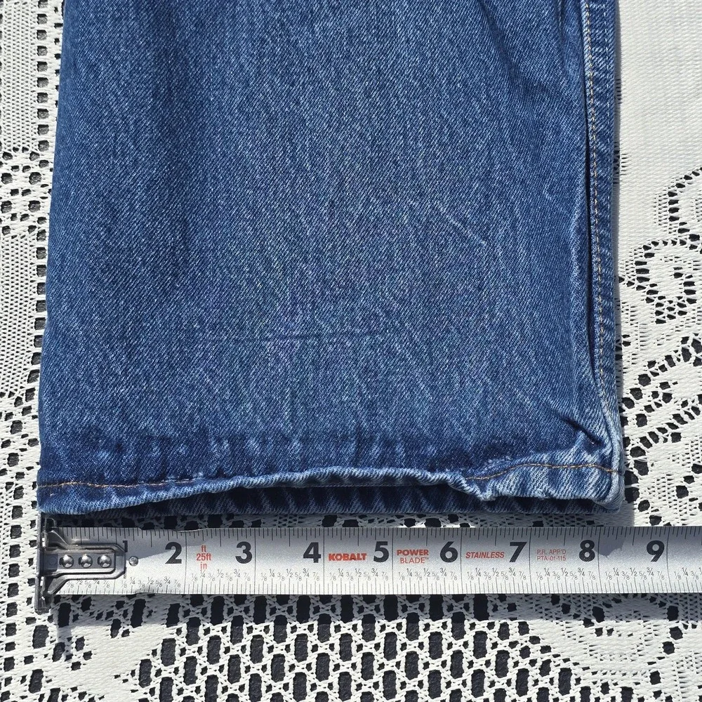 Levis 501 Jeans Mens 42x30 Blue Denim‎ Button Fly Straight Leg Made Guatemala